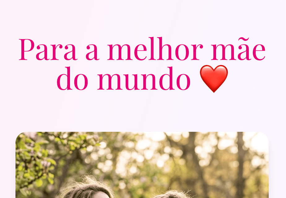 Exemplo dedicatória mãe